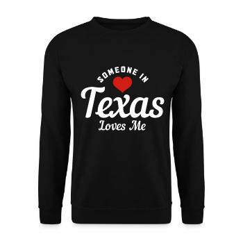 Texas - Unisex Pullover - Schwarz - Vorne - Alina (178cm) & Michal (187cm)