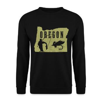 Oregon - Unisex Pullover - Schwarz - Vorne - Alina (178cm) & Michal (187cm)