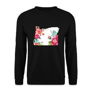 Oregon - Unisex Pullover - Schwarz - Vorne - Alina (178cm) & Michal (187cm)