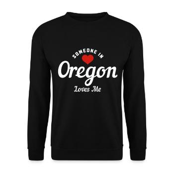 Oregon - Unisex Pullover - Schwarz - Vorne - Alina (178cm) & Michal (187cm)
