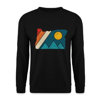 Oregon - Unisex Pullover - Schwarz - Vorne - Alina (178cm) & Michal (187cm)