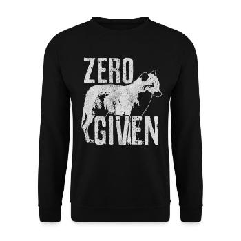 Fuchs Zero Fox Given Lustig - Unisex Pullover - Schwarz - Vorne - Alina (178cm) & Michal (187cm)