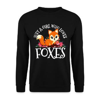 Renard - Sweat-shirt Unisexe - noir - Devant - Alina (178cm) & Michal (187cm)