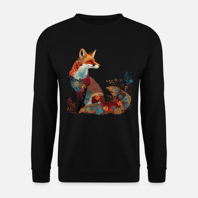 Fuchs - Unisex Pullover - Schwarz