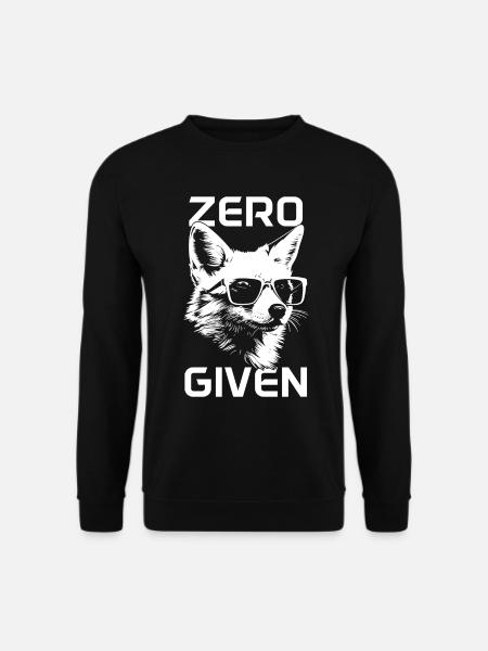 Fox Zero Fox Donné Drôle - Sweat-shirt Unisexe - noir
