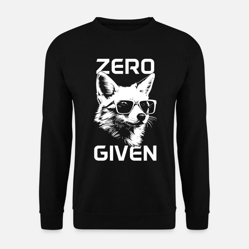 Fox Zero Fox Given Funny - Unisex Sweatshirt - black