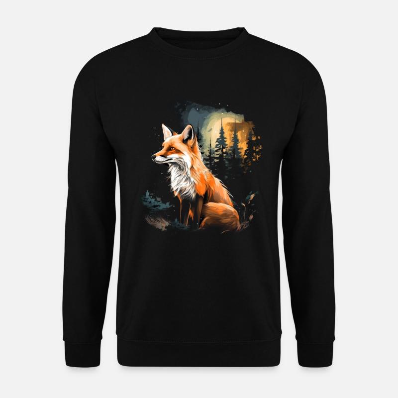 Fox - Unisex Sweatshirt - black