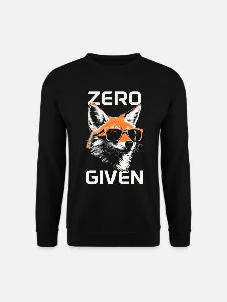 Fox Zero Fox Donné Drôle - Sweat-shirt Unisexe - noir