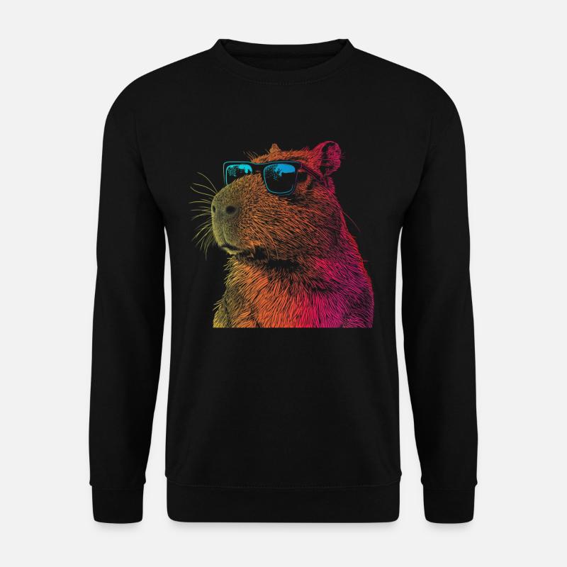 Capybara Funny Gift - Unisex Sweatshirt - black