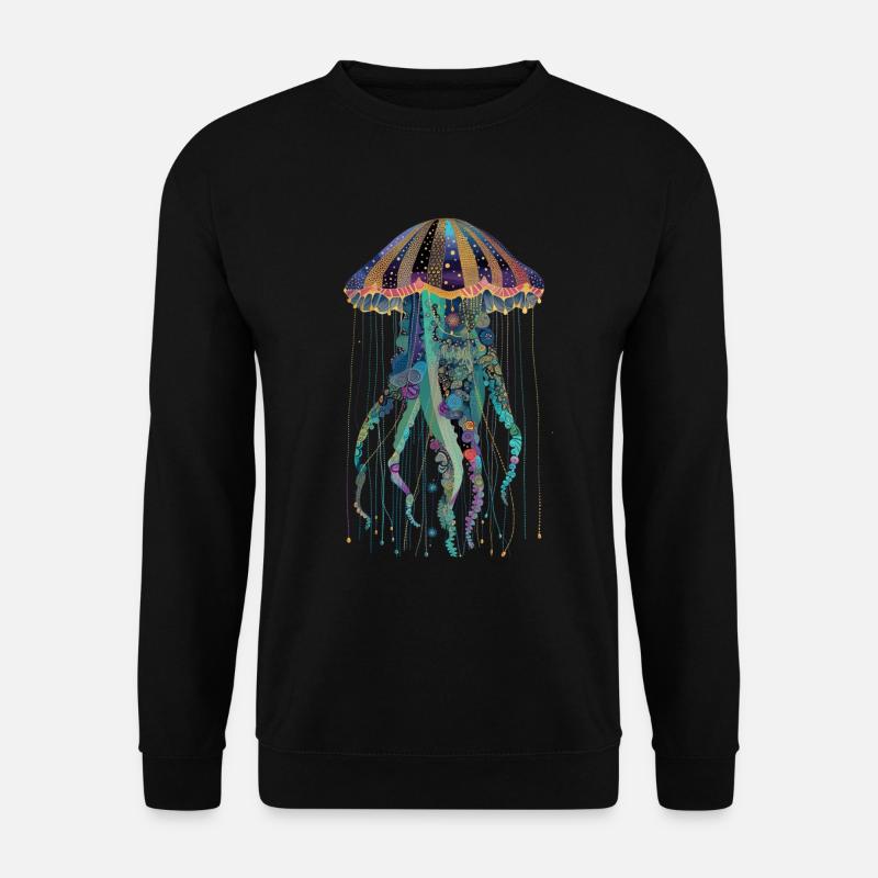 Qualle Geschenk - Unisex Pullover - Schwarz