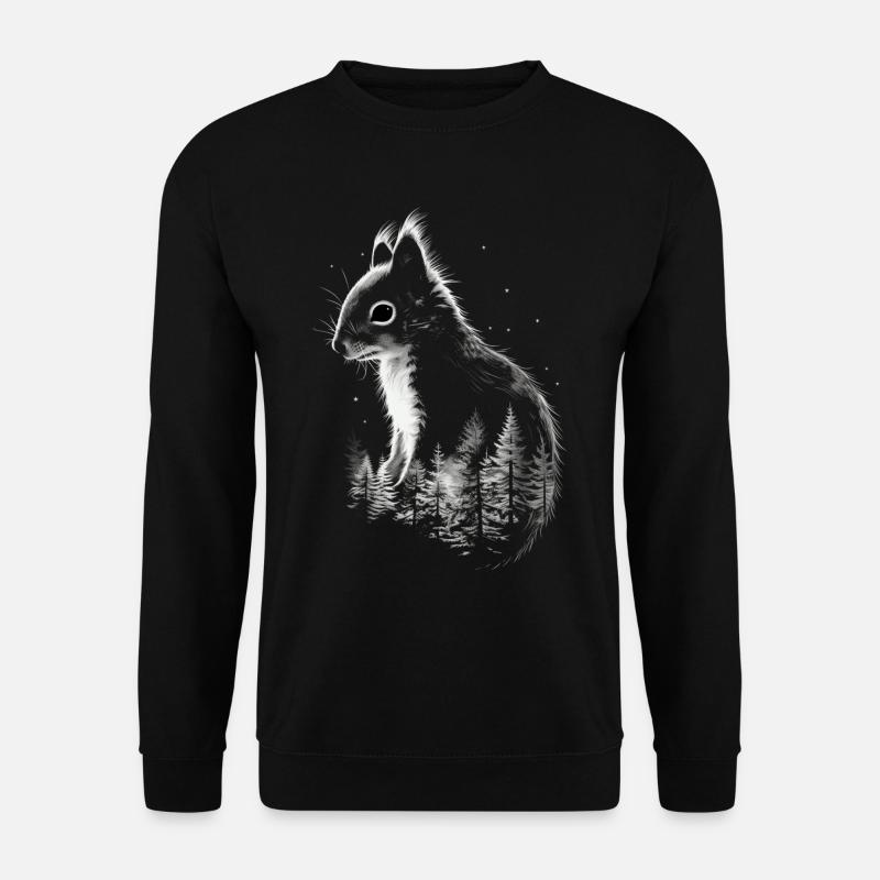 Squirrel - Unisex Sweatshirt - black
