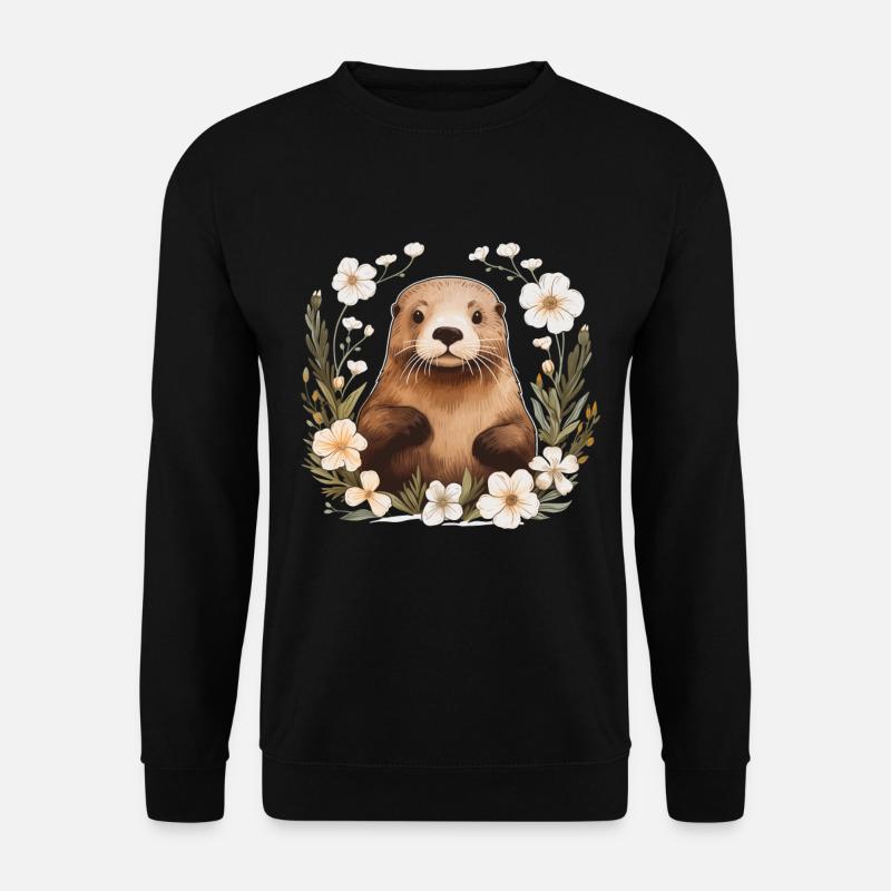 Otter Funny Gift - Unisex Sweatshirt - black