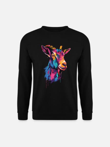 Ziege Bunt Geschenk - Unisex Pullover - Schwarz
