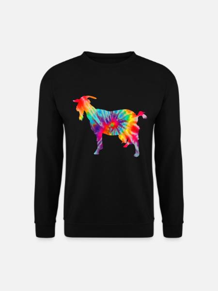 Chèvre Tie Dye cadeau - Sweat-shirt Unisexe - noir