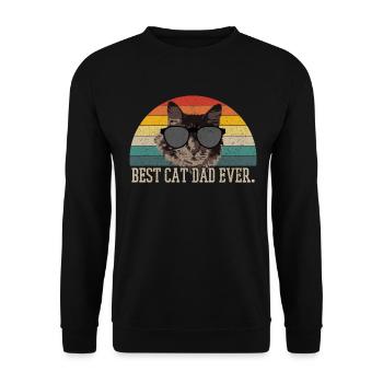 Cadeau de chat - Sweat-shirt Unisexe - noir - Devant - Alina (178cm) & Michal (187cm)