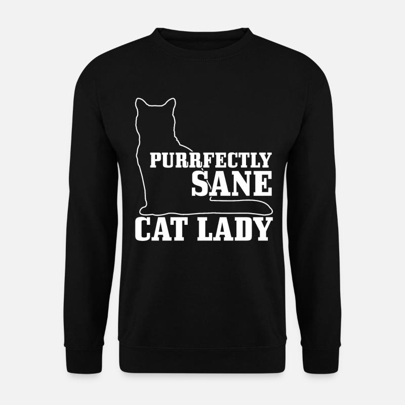 Katze Lustig Geschenk - Unisex Pullover - Schwarz