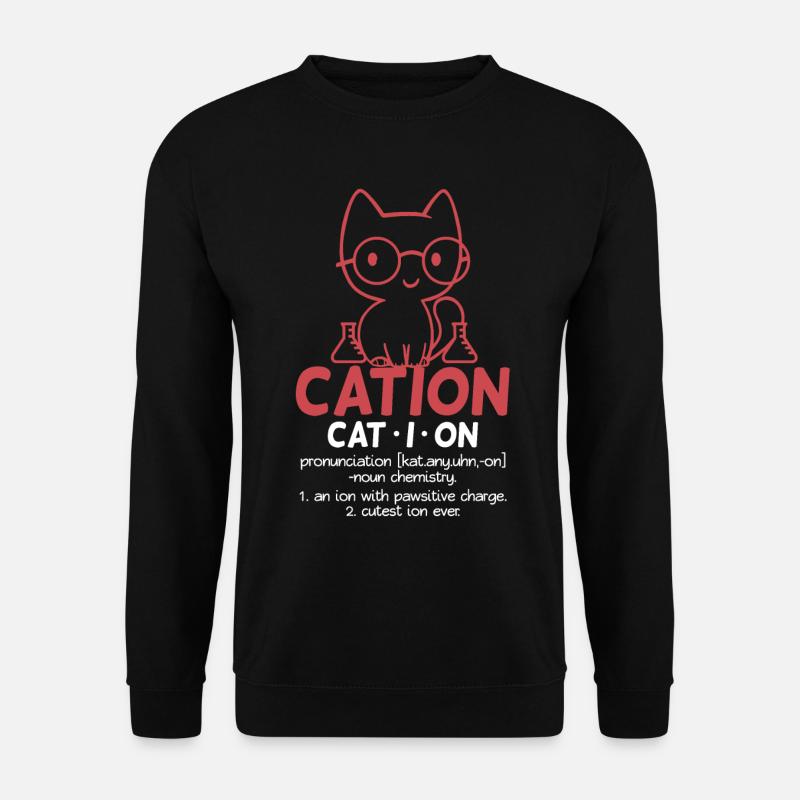 Cat Chemistry Chemist Funny Gift - Unisex Sweatshirt - black