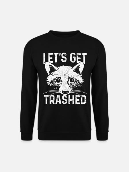Raccoon Funny Gift - Unisex Sweatshirt - black