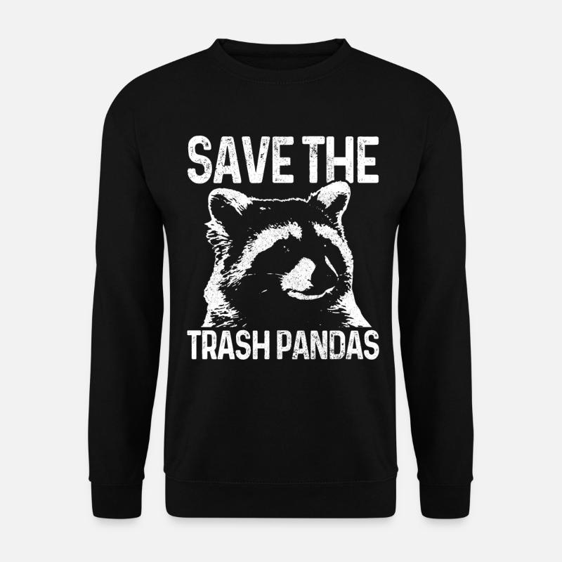 Raccoon Funny Gift - Unisex Sweatshirt - black