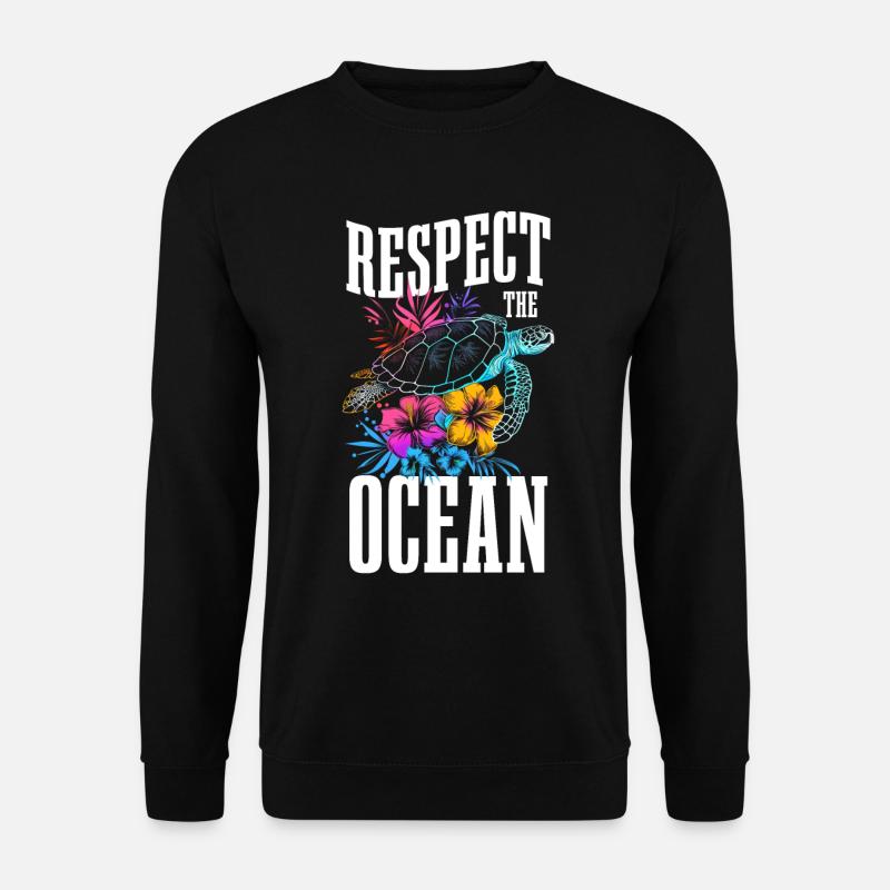 Ocean Diver Surfer Gift - Unisex Sweatshirt - black
