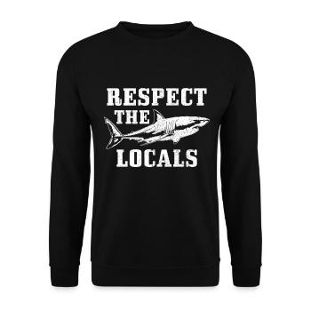 Surf Plongée Plongeur Surfeur Cadeau - Sweat-shirt Unisexe - noir - Devant - Alina (178cm) & Michal (187cm)