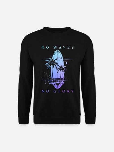 Surfen Surfer Geschenk - Unisex Pullover - Schwarz