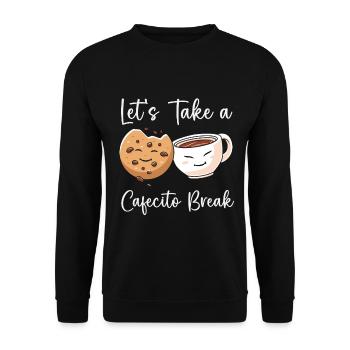 Cafecito Accessories & Cuban Lover Clothing - Unisex Sweatshirt - black - Front - Alina (178cm) & Michal (187cm)