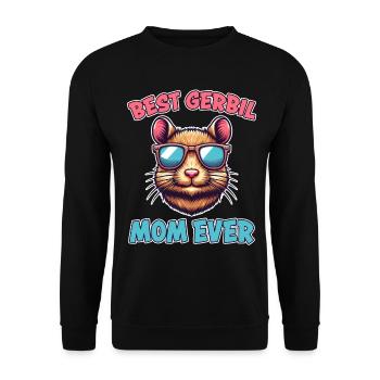 Gerbille disant Gerbille Maman Drôle Gerbille Cadeau - Sweat-shirt Unisexe - noir - Devant - Alina (178cm) & Michal (187cm)