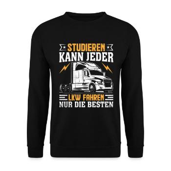 Cascade du chauffeur de camion - Sweat-shirt Unisexe - noir - Devant - Alina (178cm) & Michal (187cm)