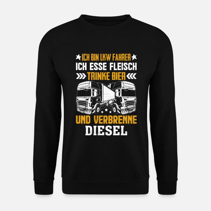 LKW Fahrer - Unisex Pullover - Schwarz