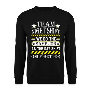 Nurse - Unisex Sweatshirt - black - Front - Alina (178cm) & Michal (187cm)