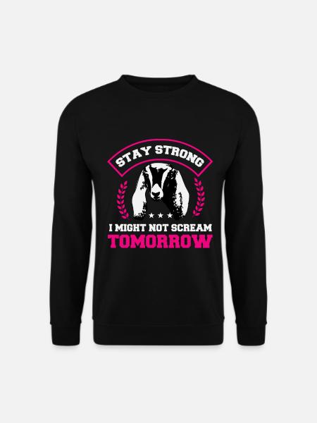 Murmures de chèvre nubienne - Sweat-shirt Unisexe - noir