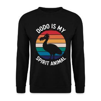 Dodo Dire Dodo Oiseau Drôle Dodo Cadeau - Sweat-shirt Unisexe - noir - Devant - Alina (178cm) & Michal (187cm)