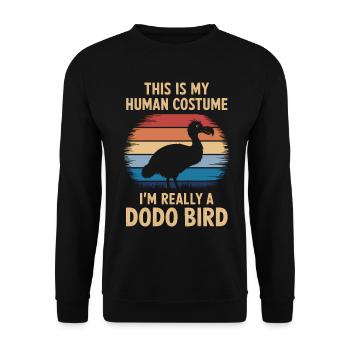 Dodo Dire Dodo Oiseau Drôle Dodo Cadeau - Sweat-shirt Unisexe - noir - Devant - Alina (178cm) & Michal (187cm)