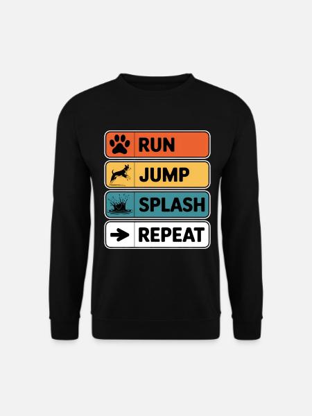 Dock Diving Dire Dog Diving Dock Diving Cadeau - Sweat-shirt Unisexe - noir
