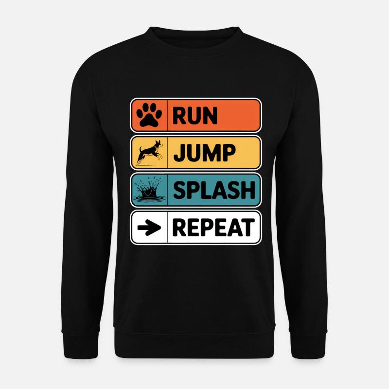Dock Diving Dire Dog Diving Dock Diving Cadeau - Sweat-shirt Unisexe - noir