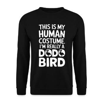 Dodo Dire Dodo Oiseau Drôle Dodo Cadeau - Sweat-shirt Unisexe - noir - Devant - Alina (178cm) & Michal (187cm)