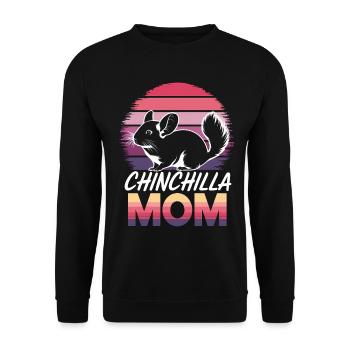 Chinchilla disant maman drôle Chinchilla cadeau - Sweat-shirt Unisexe - noir - Devant - Alina (178cm) & Michal (187cm)