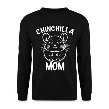 Chinchilla disant maman drôle Chinchilla cadeau - Sweat-shirt Unisexe - noir - Devant - Alina (178cm) & Michal (187cm)