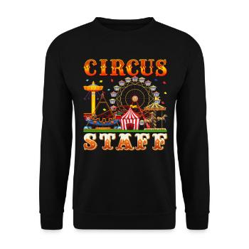 Circus - Unisex Sweatshirt - black - Front - Alina (178cm) & Michal (187cm)