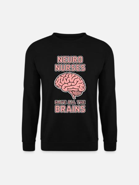 Neuro Nurse Pflegefachkraft Neurologie Geschenk - Unisex Pullover - Schwarz