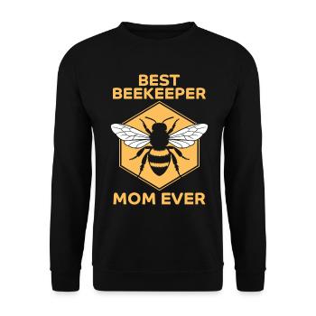 Beekeeper Saying Beekeeping Bee Funny Beekeeper Gift - Unisex Sweatshirt - black - Front - Alina (178cm) & Michal (187cm)