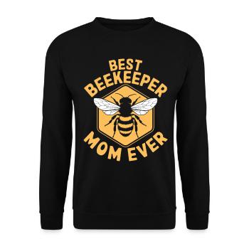 Beekeeper Saying Beekeeping Bee Funny Beekeeper Gift - Unisex Sweatshirt - black - Front - Alina (178cm) & Michal (187cm)
