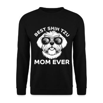 Shih Tzu Dire Maman Drôle Shih Tzu Cadeau - Sweat-shirt Unisexe - noir - Devant - Alina (178cm) & Michal (187cm)