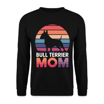 Bullterrier Spruch Lustiges Bullterrier Geschenk - Unisex Pullover - Schwarz - Vorne - Alina (178cm) & Michal (187cm)
