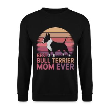Bullterrier Spruch Lustiges Bullterrier Geschenk - Unisex Pullover - Schwarz - Vorne - Alina (178cm) & Michal (187cm)
