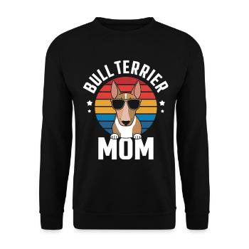 Bullterrier Spruch Lustiges Bullterrier Geschenk - Unisex Pullover - Schwarz - Vorne - Alina (178cm) & Michal (187cm)