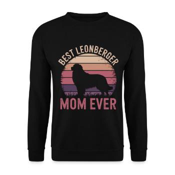 Leonberger disant drôle Leonberger cadeau - Sweat-shirt Unisexe - noir - Devant - Alina (178cm) & Michal (187cm)