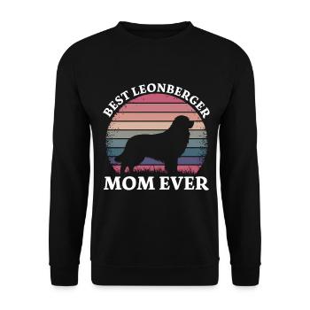 Leonberger disant drôle Leonberger cadeau - Sweat-shirt Unisexe - noir - Devant - Alina (178cm) & Michal (187cm)