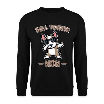 Bullterrier Spruch Lustiges Bullterrier Geschenk - Unisex Pullover - Schwarz - Vorne - Alina (178cm) & Michal (187cm)